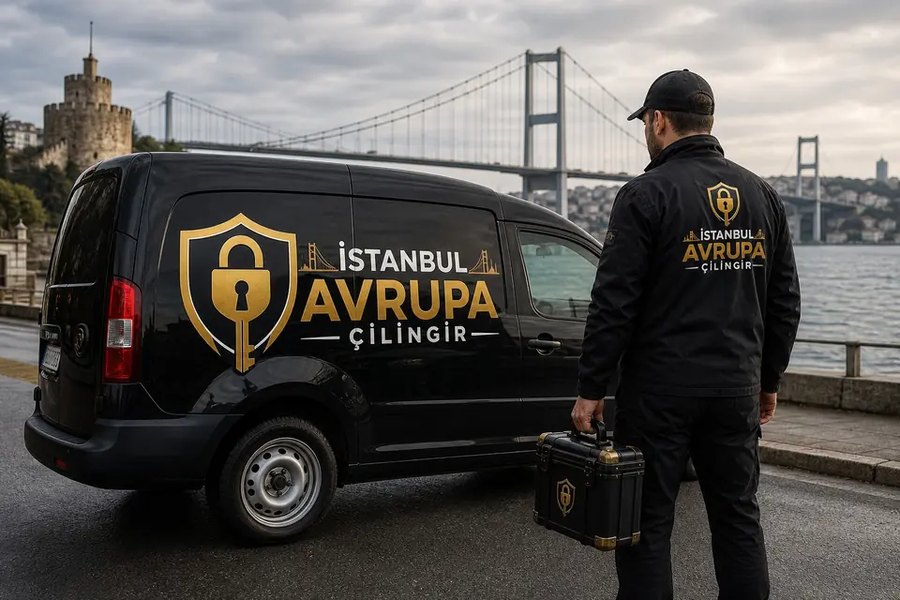 Çilingir atölyesinde anahtar ve kilit çalışması